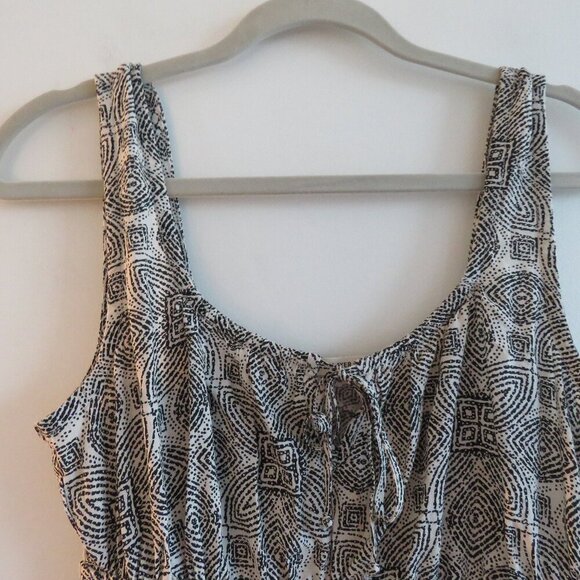 MARINE LAYER Nicole Mini Dress in Black & White Geo Summer Travel Pockets Sz XS - Picture 6 of 15